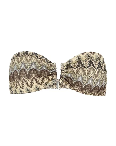 Beck Söndergaard - Amber Bandeau Bikini Top - Mocha Brown 